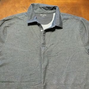 Large Dark denim blue polo shirt